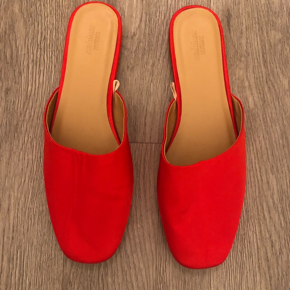 Never been worn red ballet flats